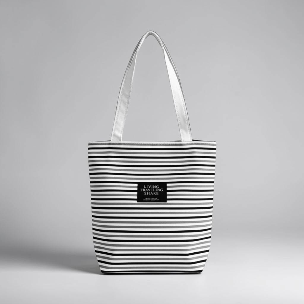 Striped Tote Bag