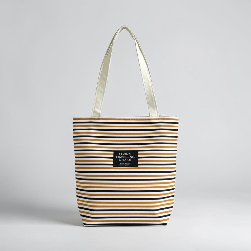 Beige Top Handle Bag